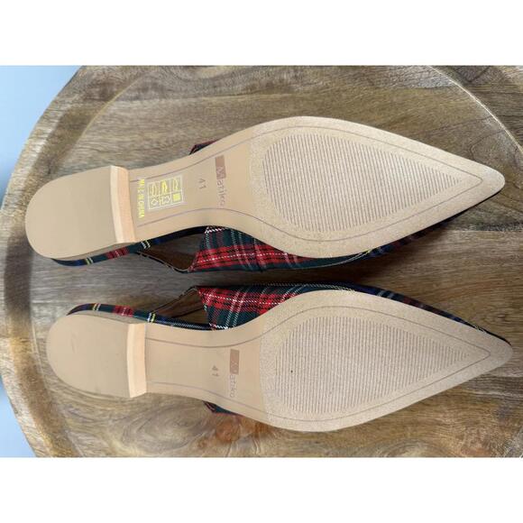 NIB Matiko Lori Green Tartan Flats Size 41 (US 10) - Picture 4 of 9